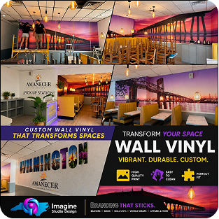 Custom restaurant wall vinyl project