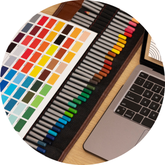 Color palette and creative design tools
