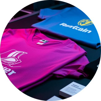 Custom printed apparel produced by Imagine Studio Design